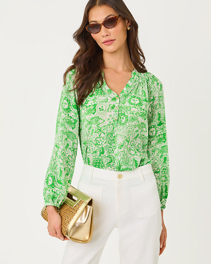 Elsa Top (Putting Green Lil Fleur De Lilly)