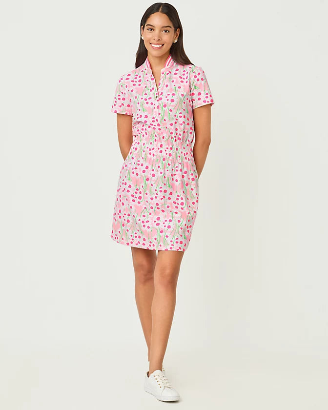 Love Active Dress (Conch Shell Pink Lil Sunny Daisies)