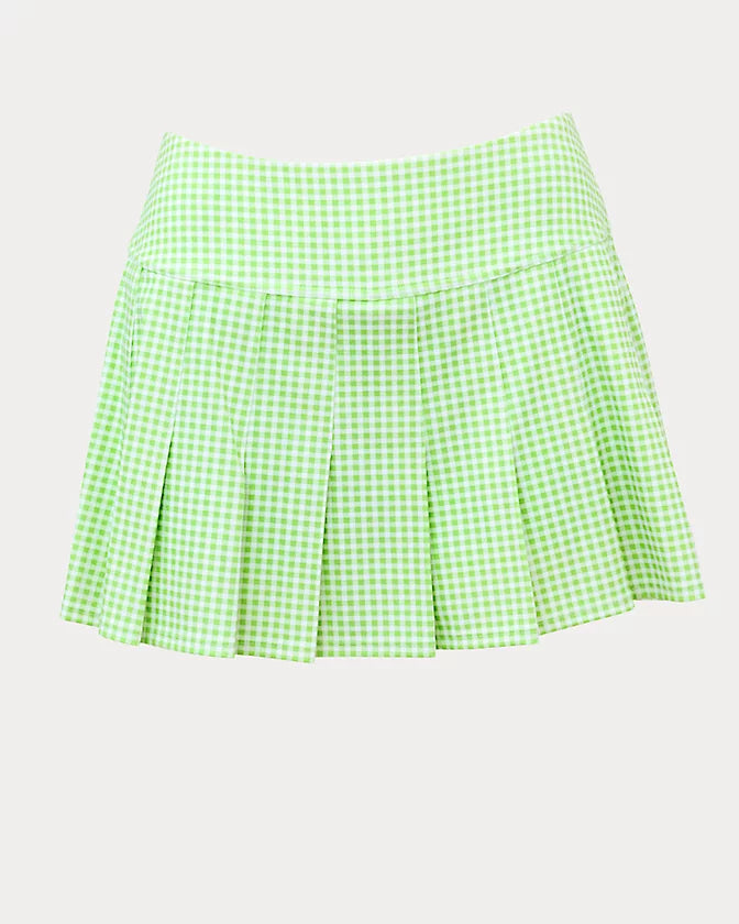 Annora Skort (Pistachio Macaron Lil Check It Gingham)