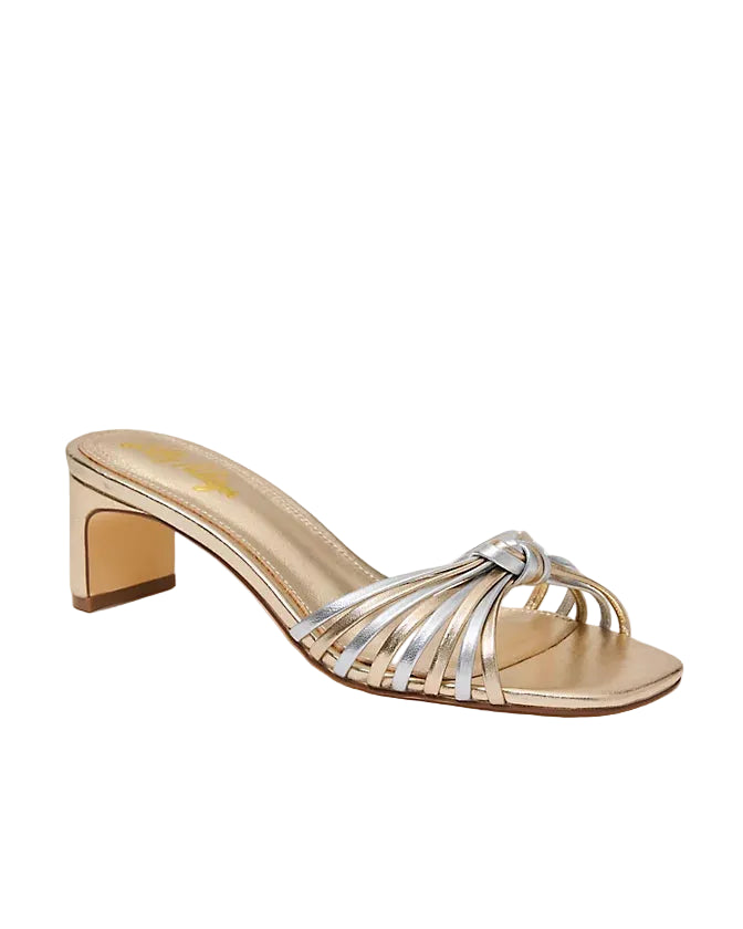 Coral Sandal (Gold/Silver Metallic)
