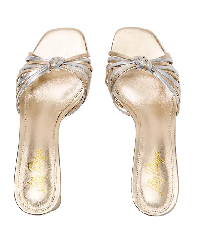 Coral Sandal (Gold/Silver Metallic)