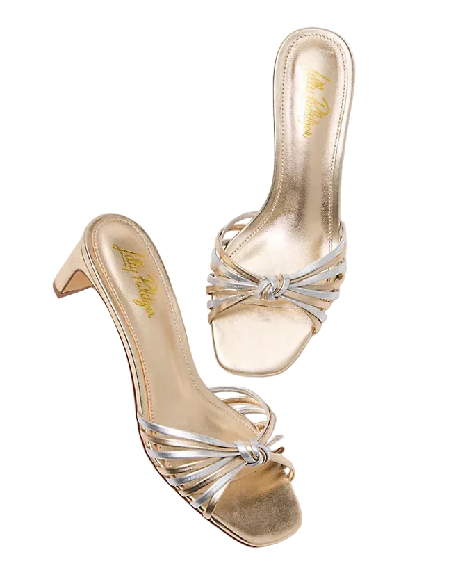 Coral Sandal (Gold/Silver Metallic)