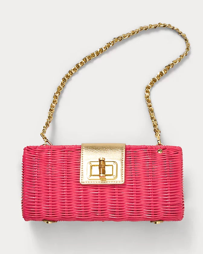 Leena Wicker Clutch (Paradise Punch)