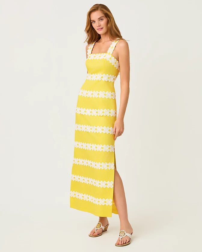 Davis Maxi Dress (Estelle Yellow)