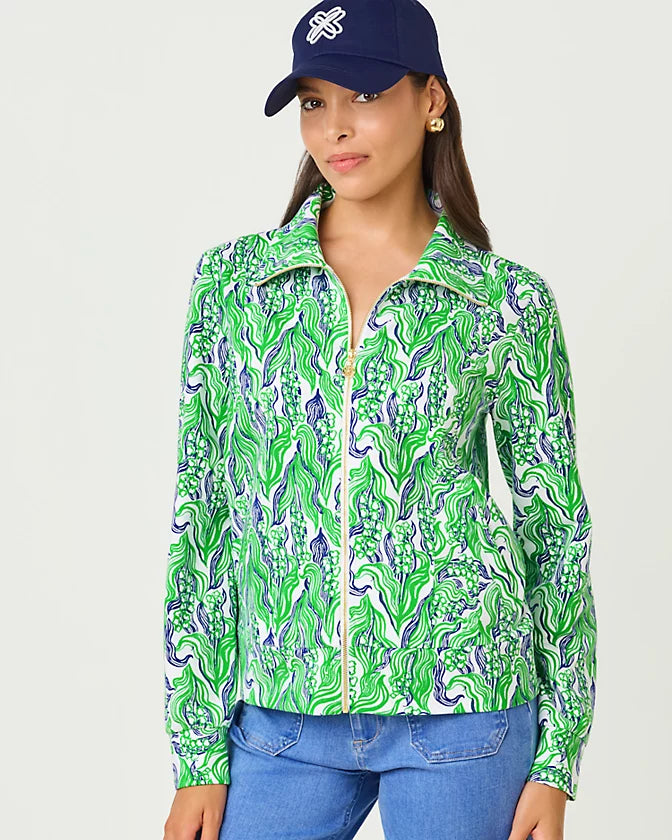 Eleni Zip-up (Putting Green Lilly of the Valley)