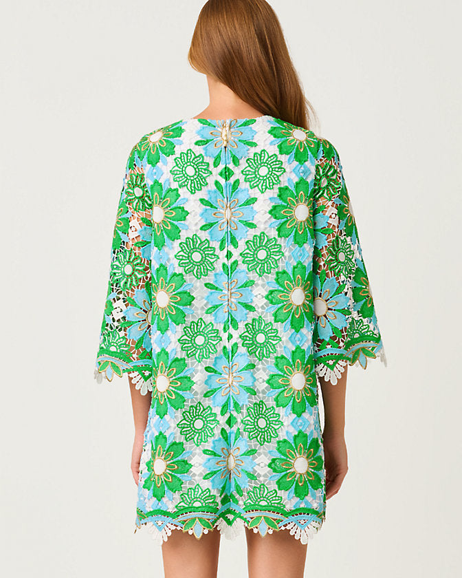 Jouri Lace Dress (Putting Green Sunshine Tile Lace)