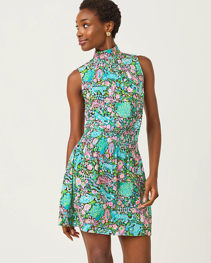 Sherah Skirted Romper (Multi Royal Zoo)