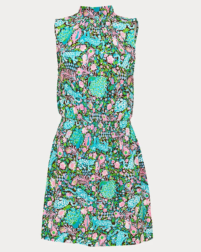 Sherah Skirted Romper (Multi Royal Zoo)