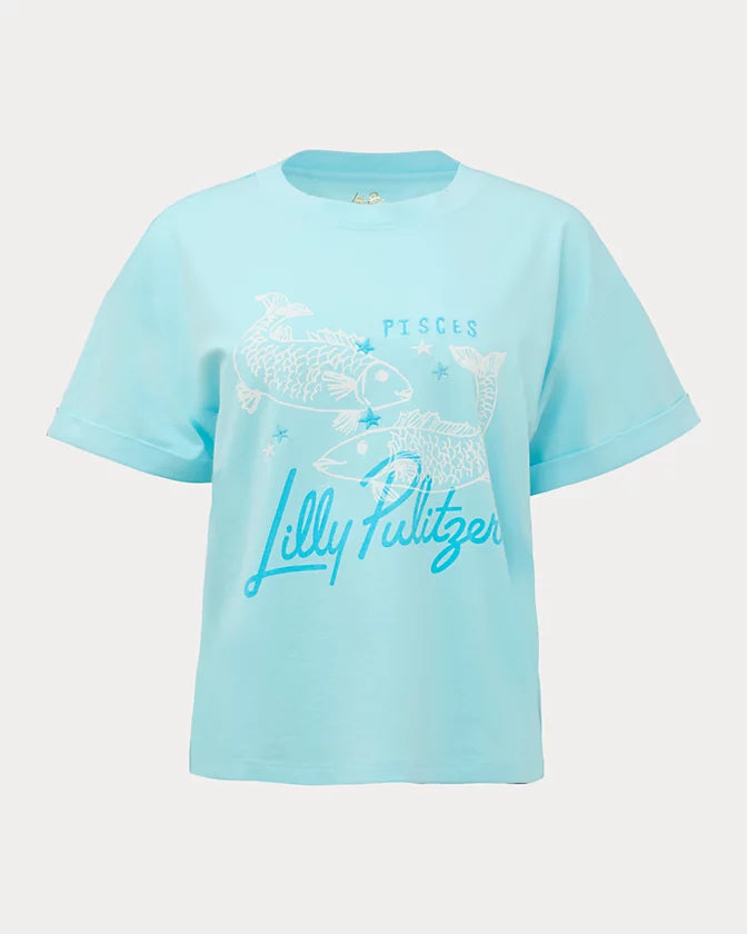 Stella Knit Top (Multi Pisces Graphic)