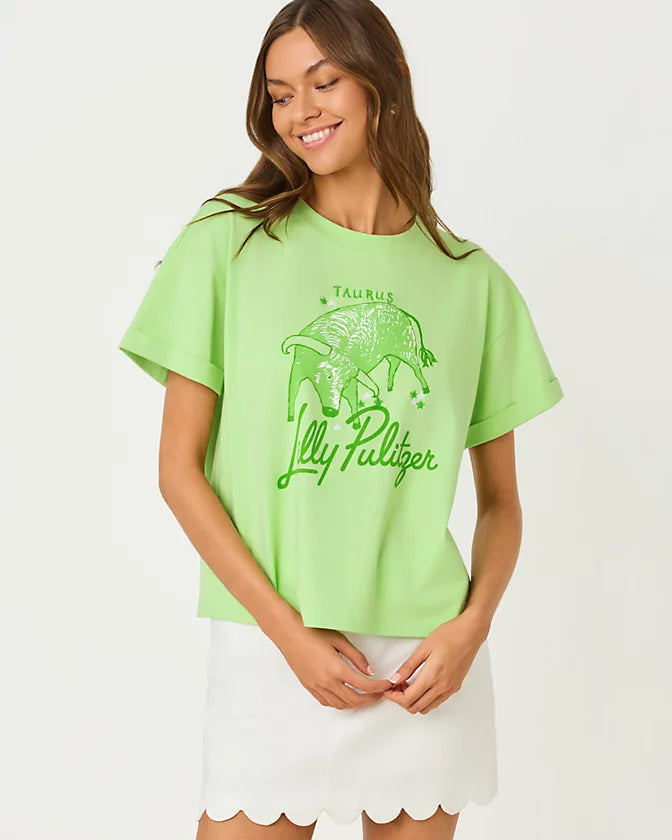 Stella Knit Top (Multi Taurus Graphic)
