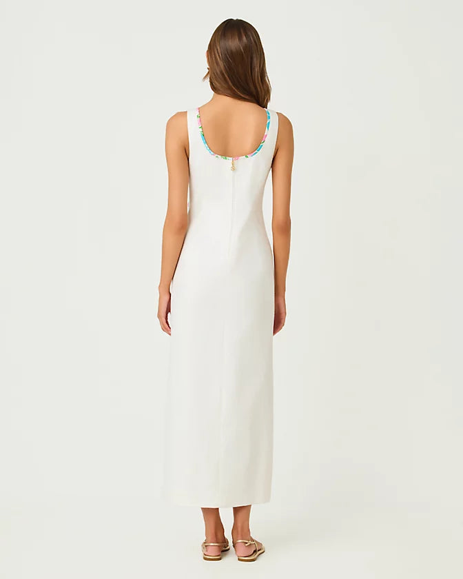 Marleigh Maxi Shift Dress (Resort White)