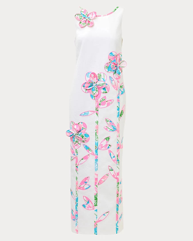 Marleigh Maxi Shift Dress (Resort White)