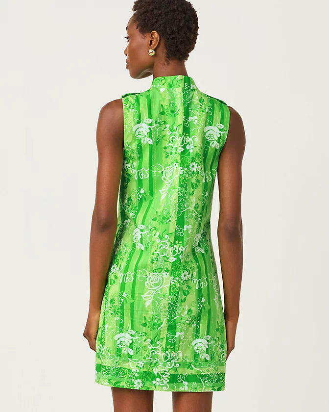 Zorella Shift (Jackfruit Green Roseys Petals)