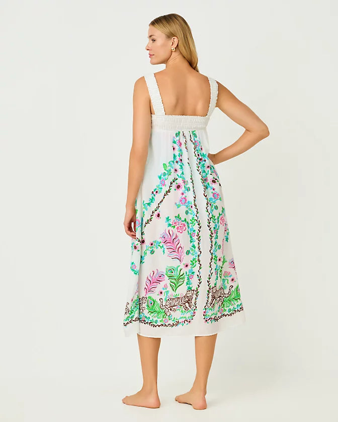 Colwin Midi Coverup (Resort White Royal Zoo)