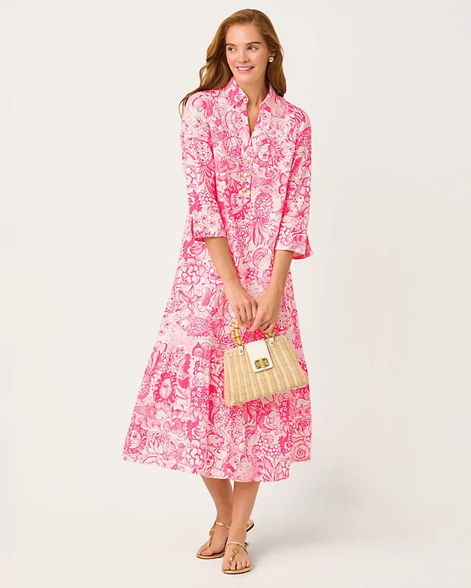 Alora Dress (Cherry Blossom Pink Fleur De Lilly)