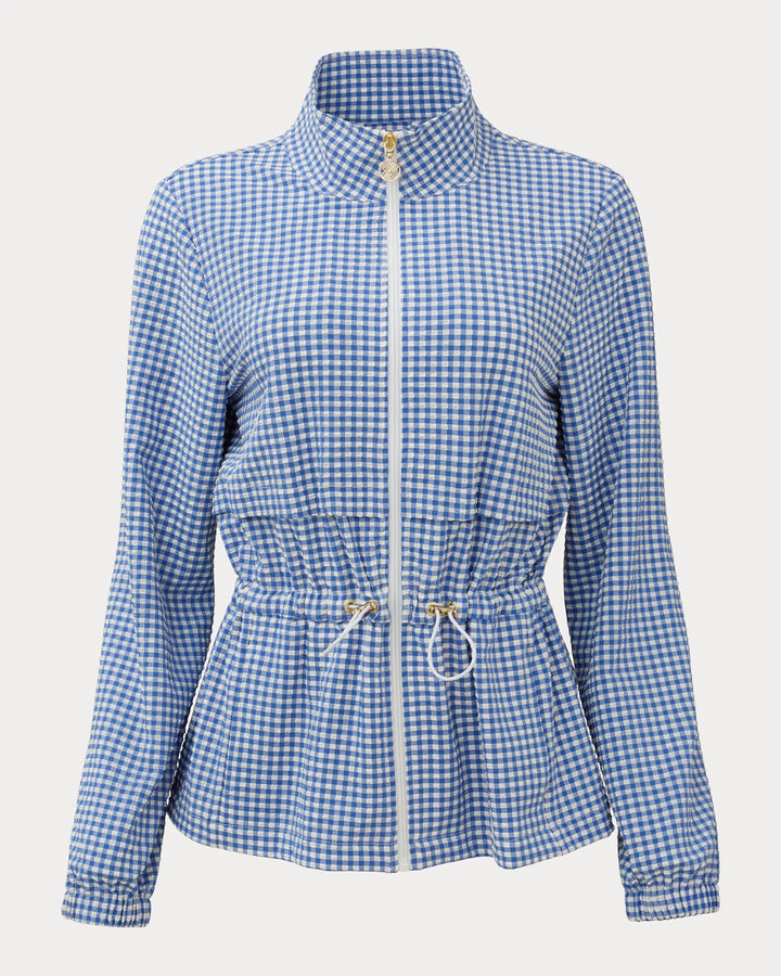 Romilly Performance Jacket (Starlight Navy Mini Performance Gingham)