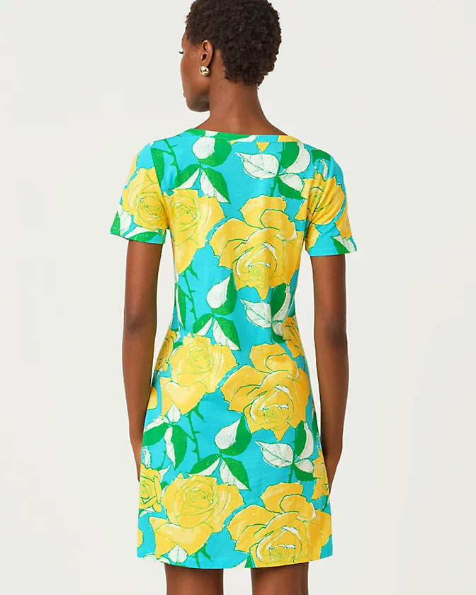 Cody Dress (Blue Curacao Rose Bud)