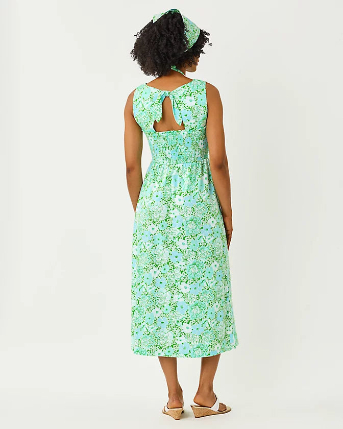 Finnley Midi Dress (Mint Condition Burst of Joy)