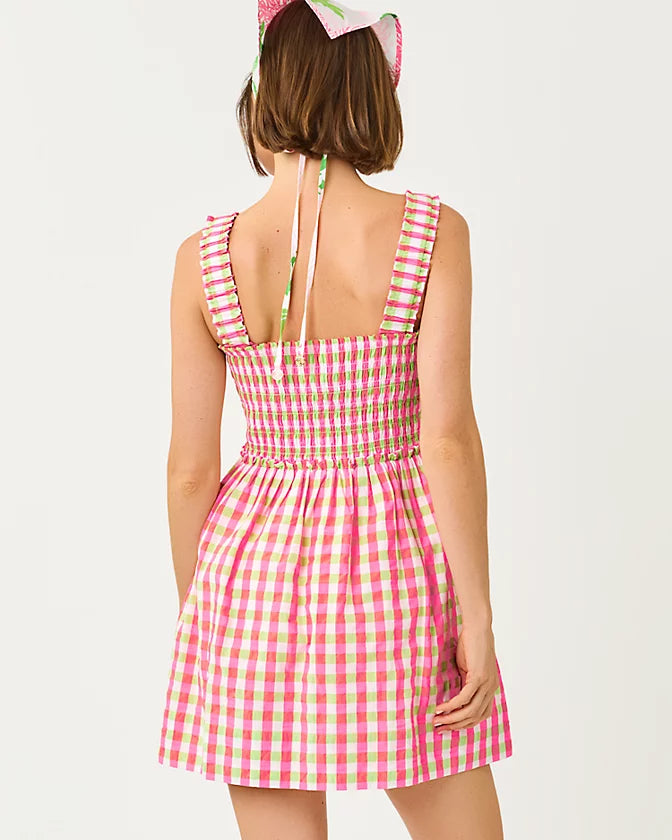 Hadly Skirted Romper (Cherry Blossom Pink Summer Lovin Gingham)