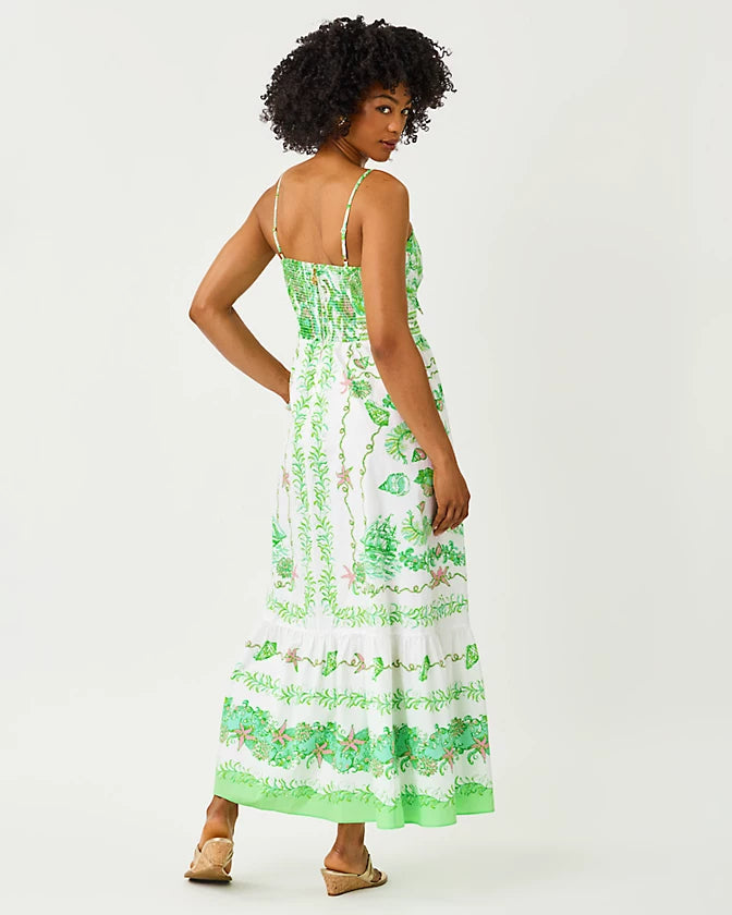 Janae Maxi Dress (Resort White Ship to Shore)
