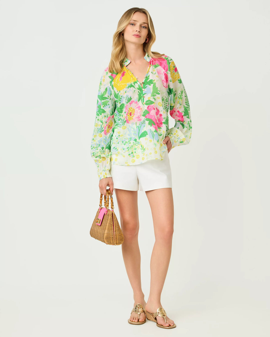 Renisha Top (Multi Poppy Party)