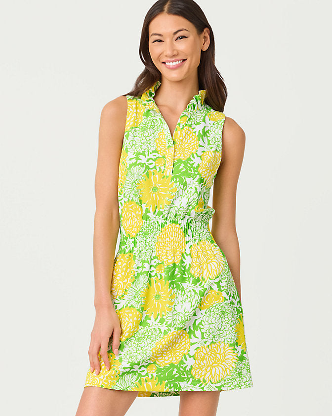 Love Active Sleeveless Dress (Crocodile Green Mumbo Jumbo)