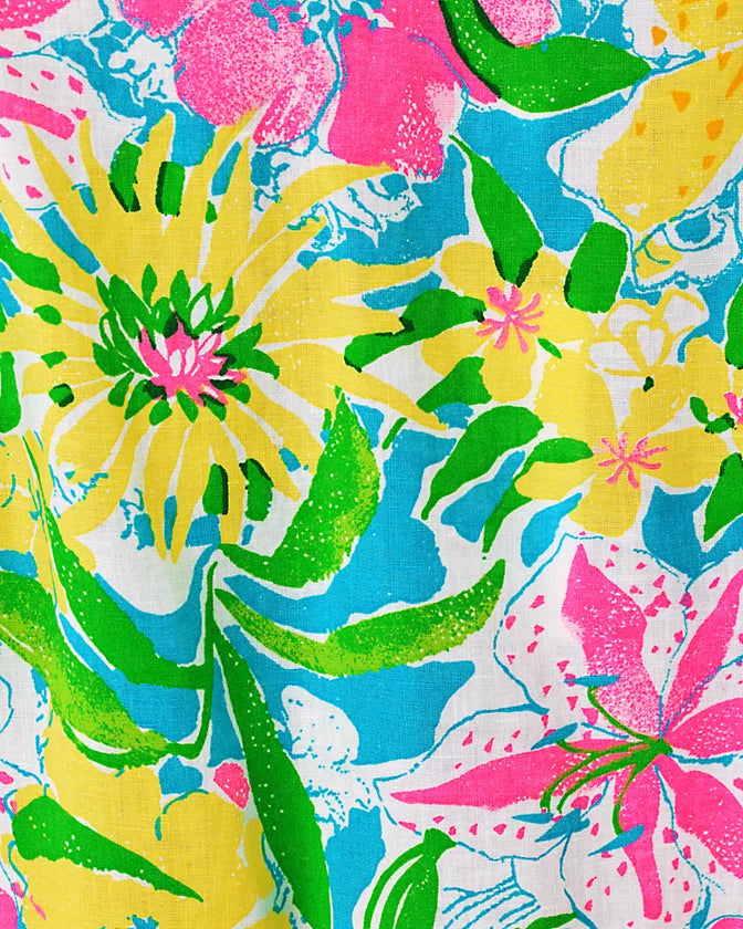 Annadetta Linen Tunic Dress (Multi Lovely Lilly)