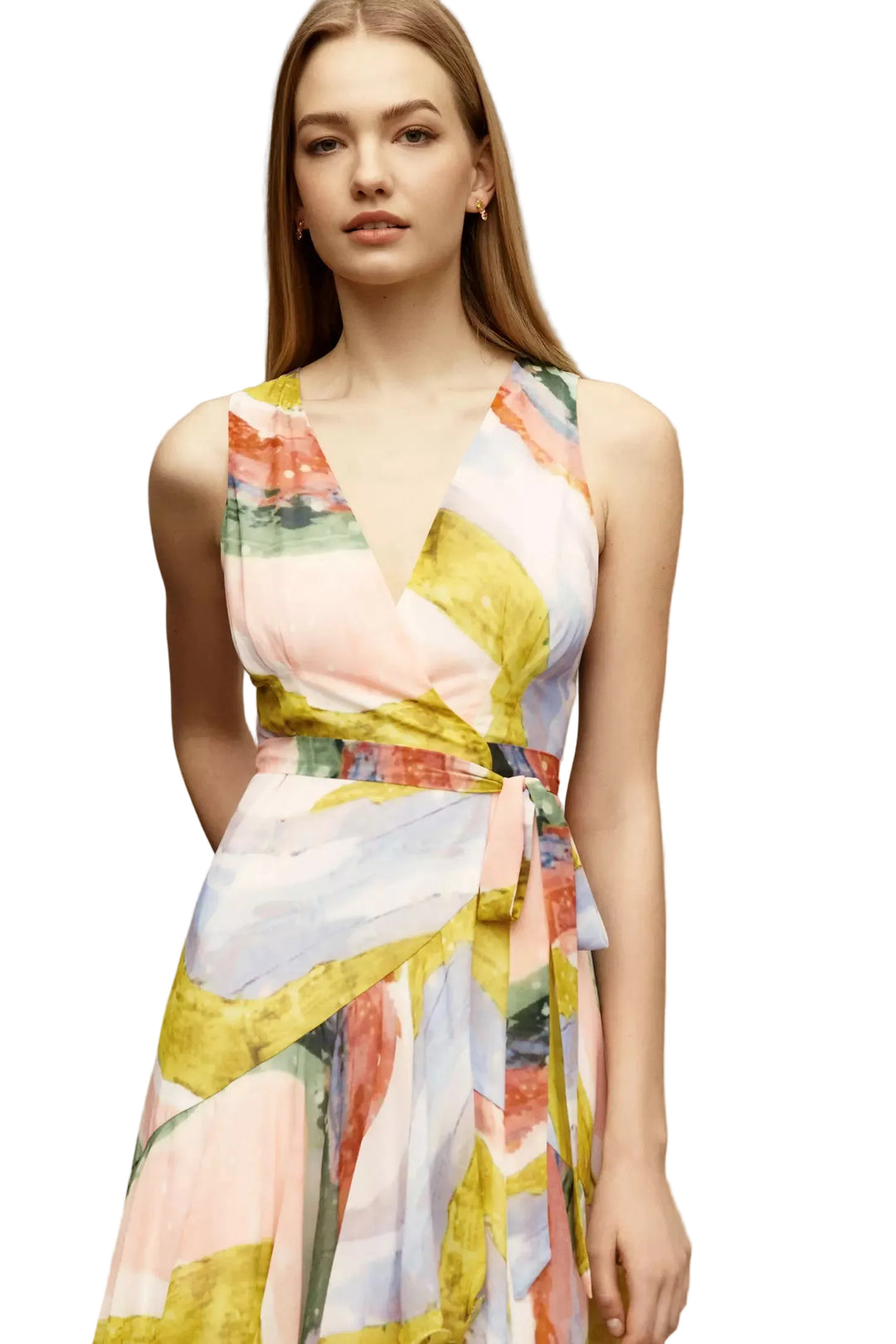 Trinity Dress (Multi Cascade Brushstrokes)