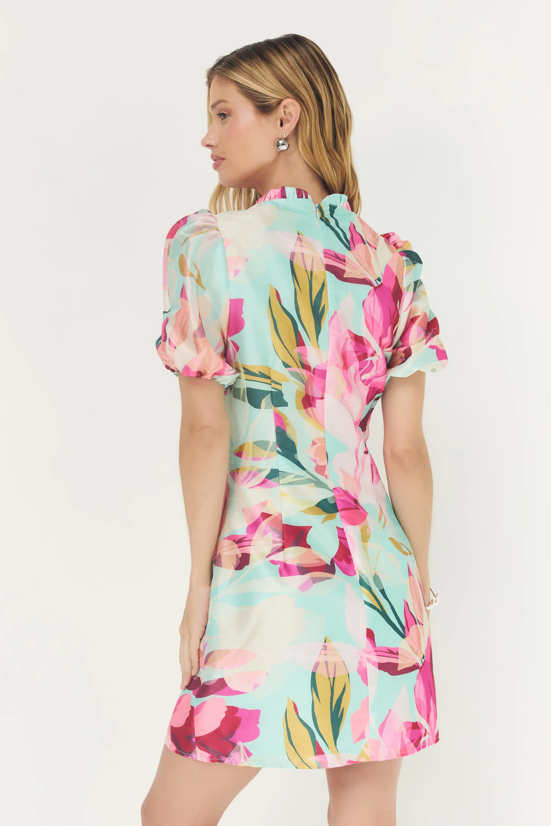 Florrie Dress (Mint/Multi Tropical)