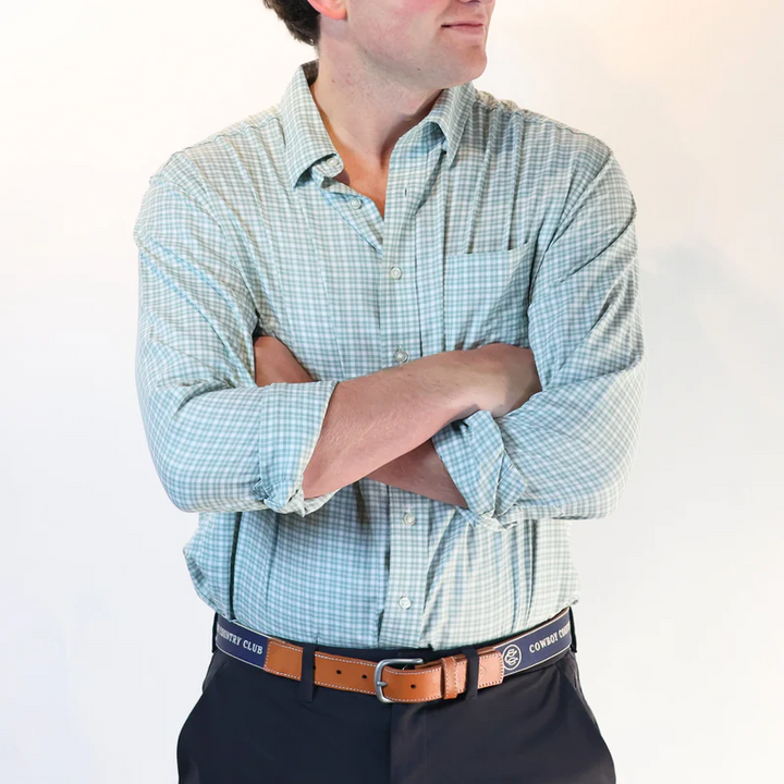 Performance Button Down (Green)