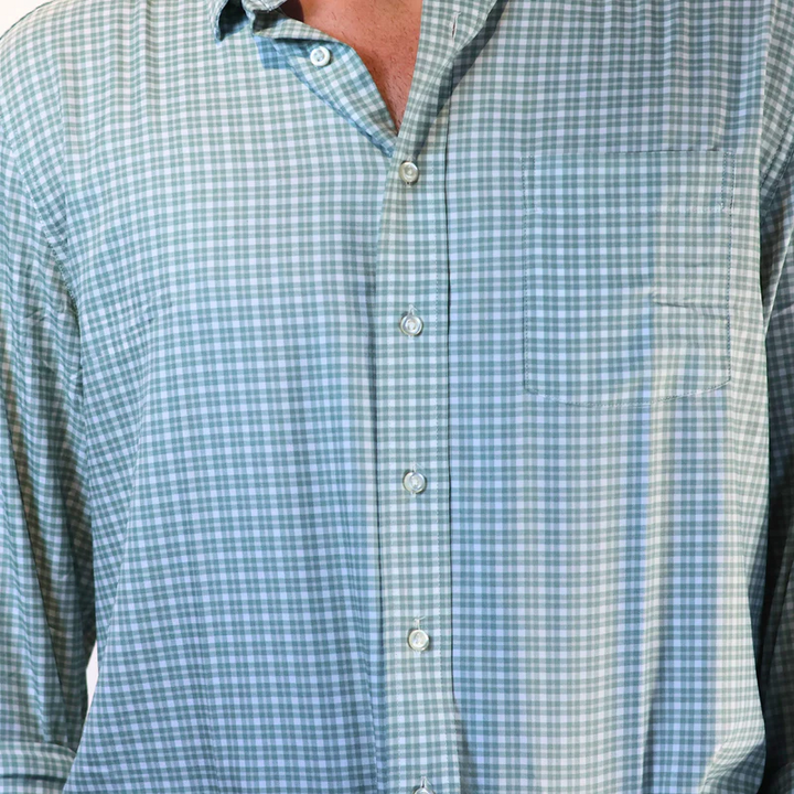 Performance Button Down (Green)