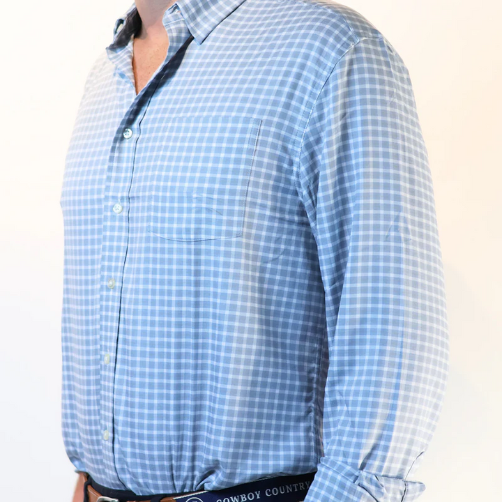 Performance Button Down (Blue)