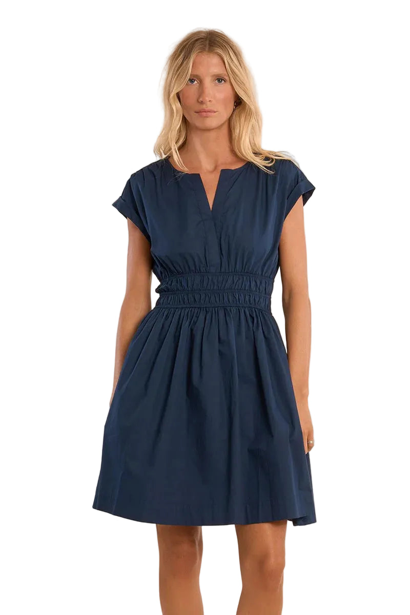 Woven Dress (Navy Blue)
