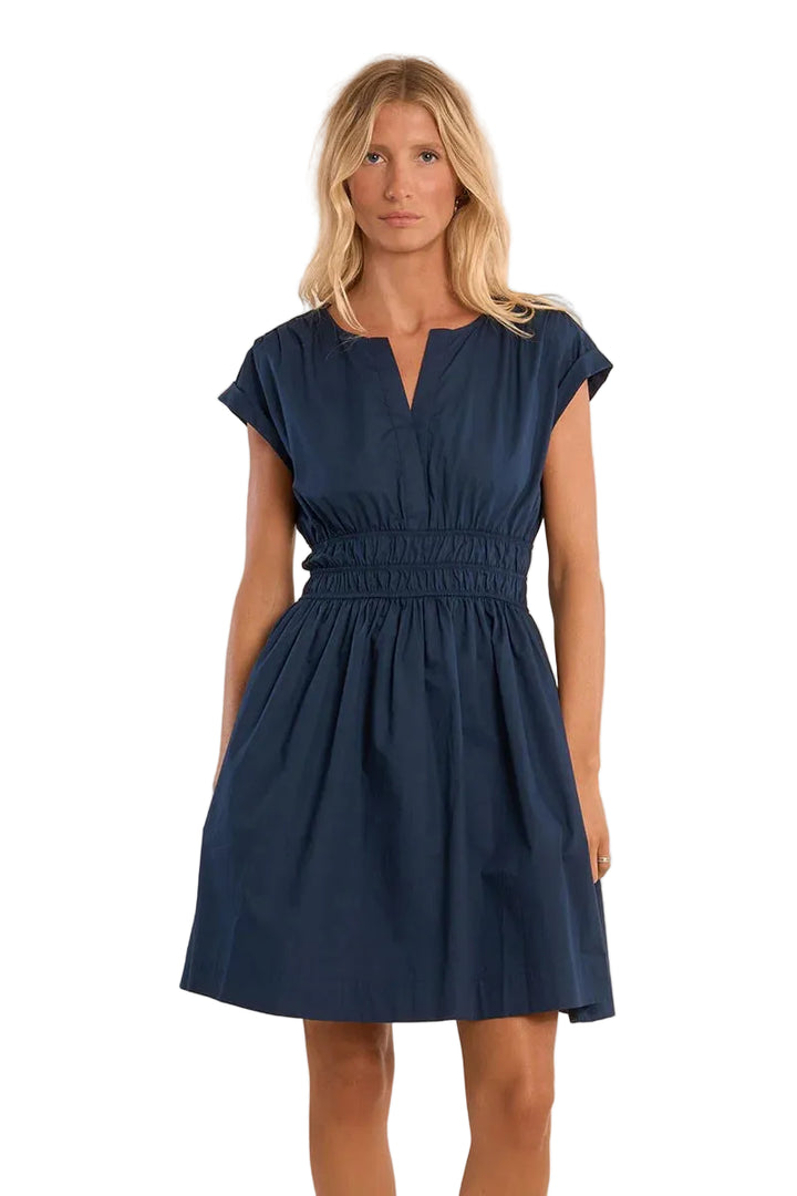 Woven Dress (Navy Blue)