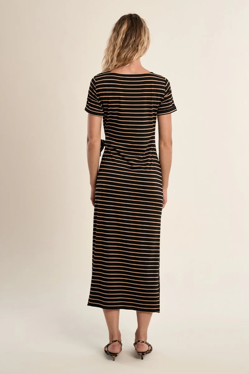 Knited Dress (Beige/Black)