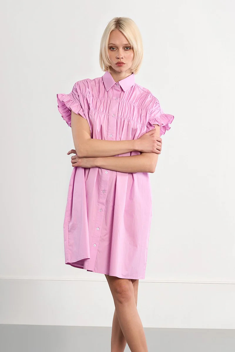 Woven Dress (Lilac)