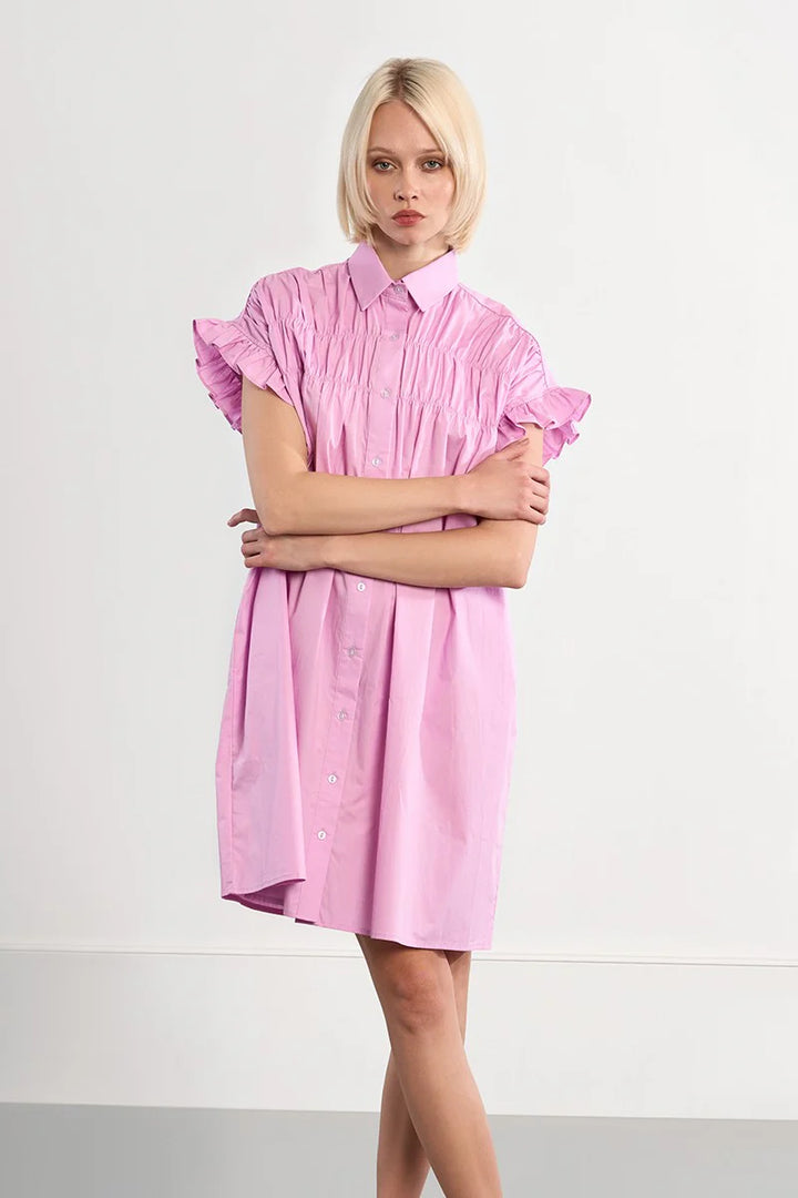 Woven Dress (Lilac)