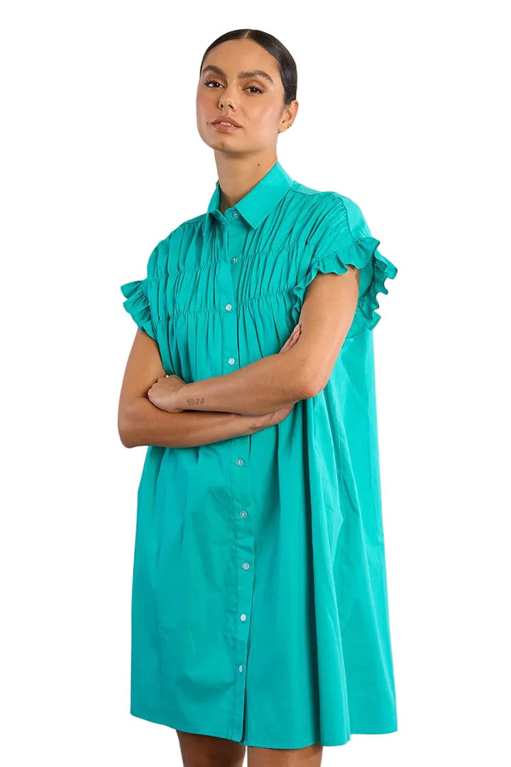 Woven Dress (Mint)
