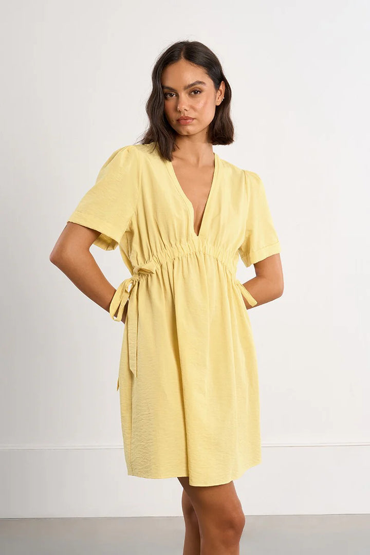 Woven Dress (Yellow)