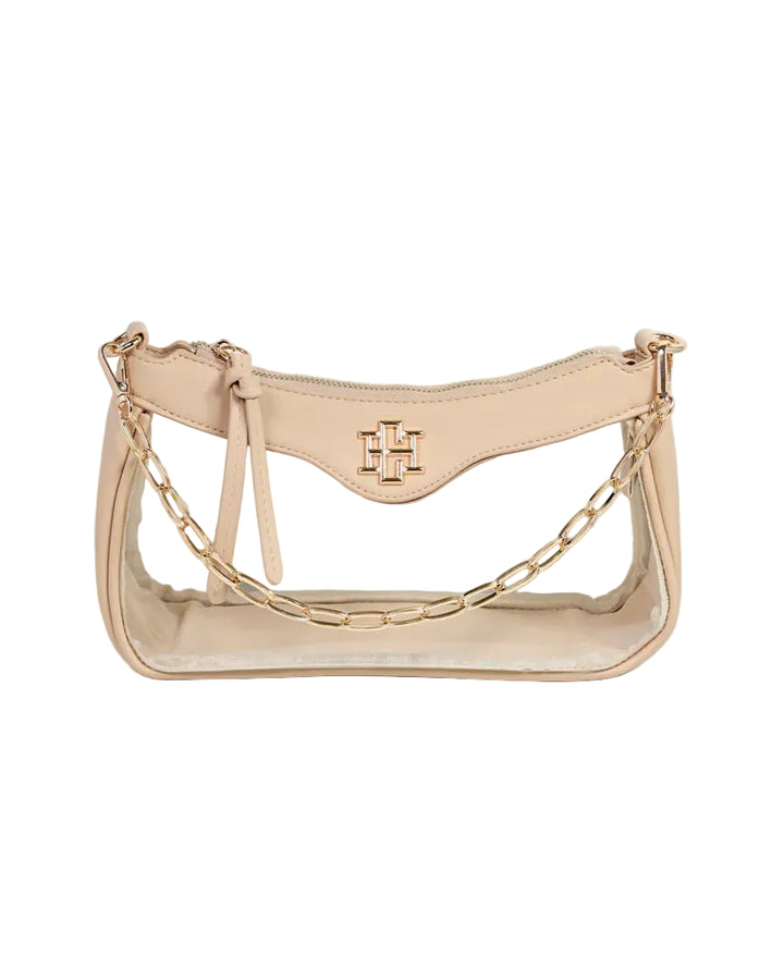 Cassidy Clear Crossbody (Nude)