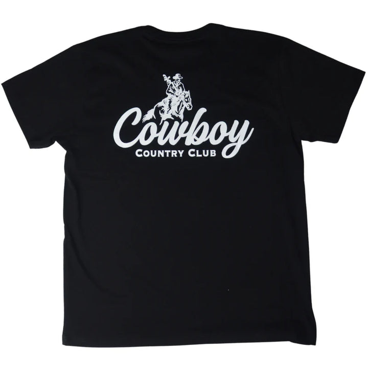 Cursive Club Graphic T-Shirt (Black)