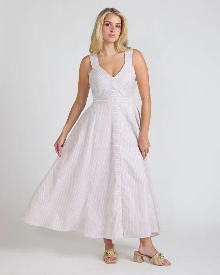 Florence Dress (Sand Ticking)