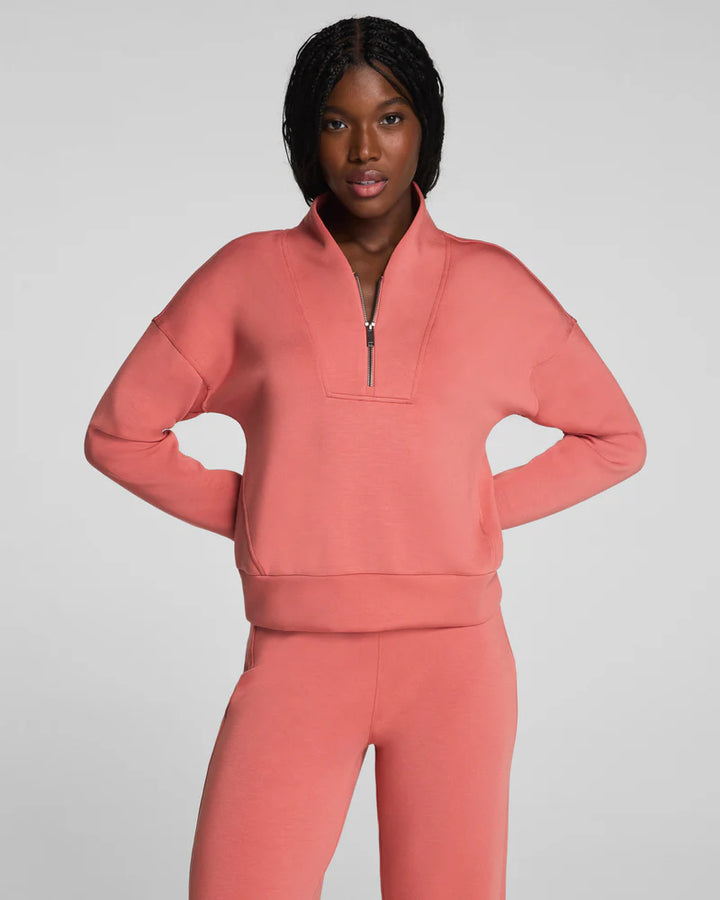 Airessentials Shawl Collar Half Zip (Clay)