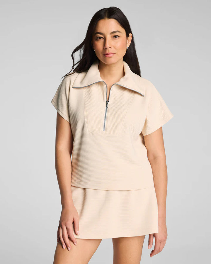 Airessentials French Rib Half Zip (Toasted Coconut)