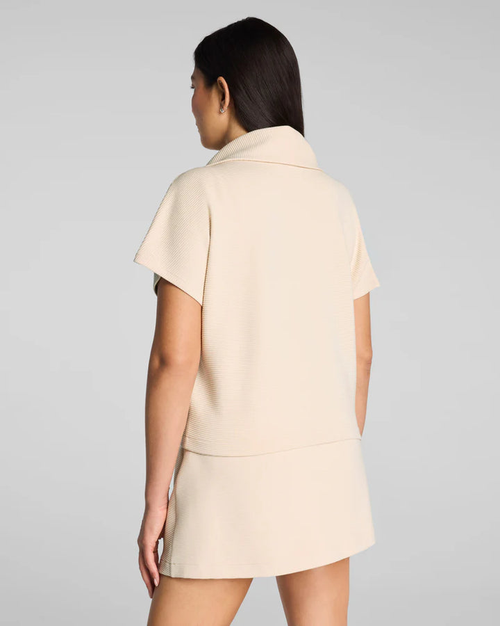 Airessentials French Rib Half Zip (Toasted Coconut)