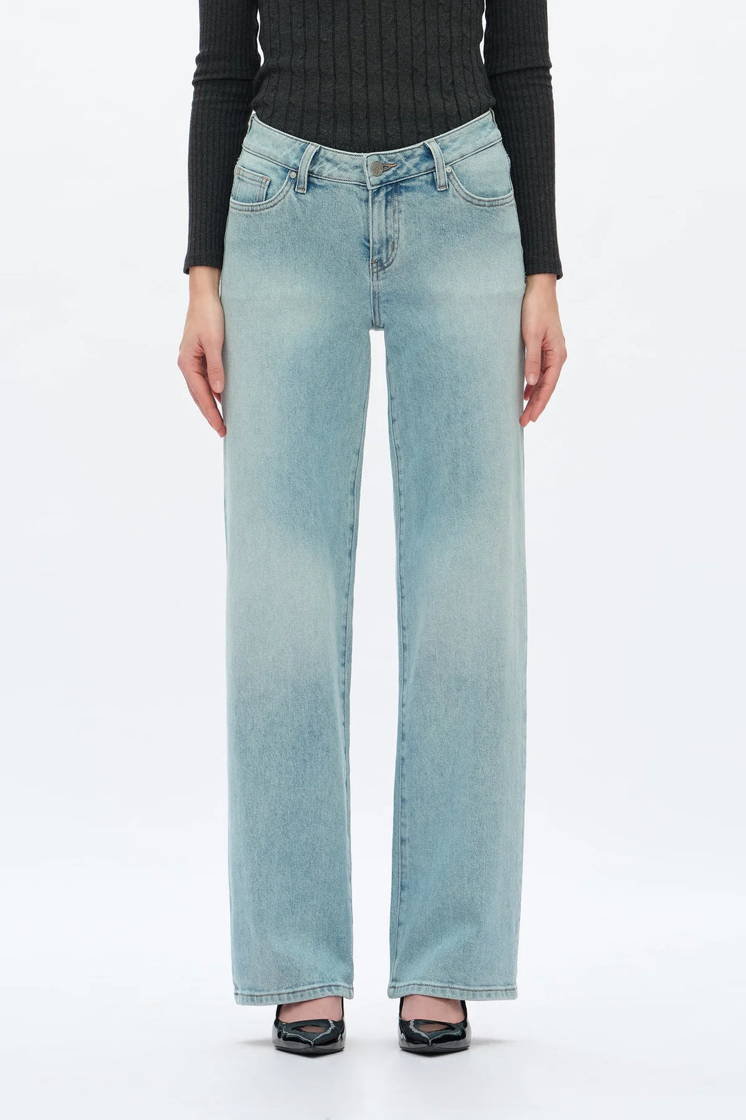 Low Rise Jeans  (Light Blue)