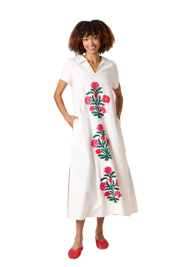 Franny Dress (Ivory w/ Embroidery)