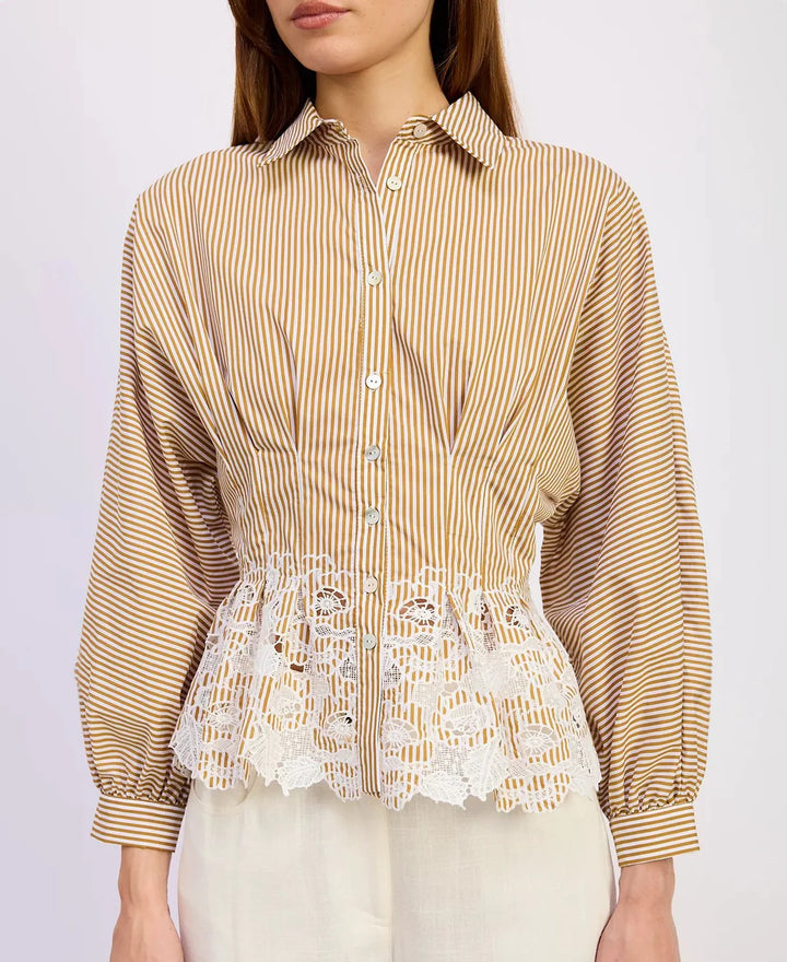 Juliette Top (White Mustard)