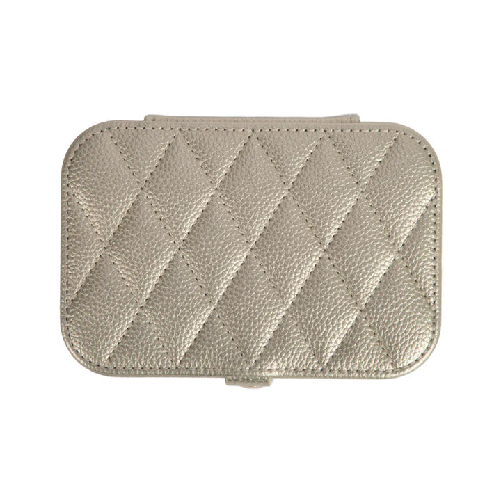 Leah Quilted Travel Jewelry Organizer (Gold)