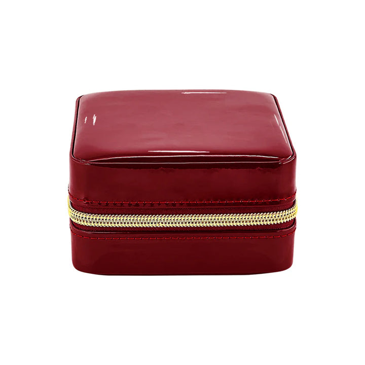 Pearl Travel Jewelry Case (Red)